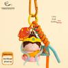 Dunhuang Lotus Little Buddha Keychain: Cute Cultural Museum Pendant, Praying Doll Bag Charm, Souvenir Gift for Friends.