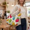 Cute Cartoon Fruit Tote Bag Lovely Portable Casual Handbag for Daily Shopping Outdoor Use