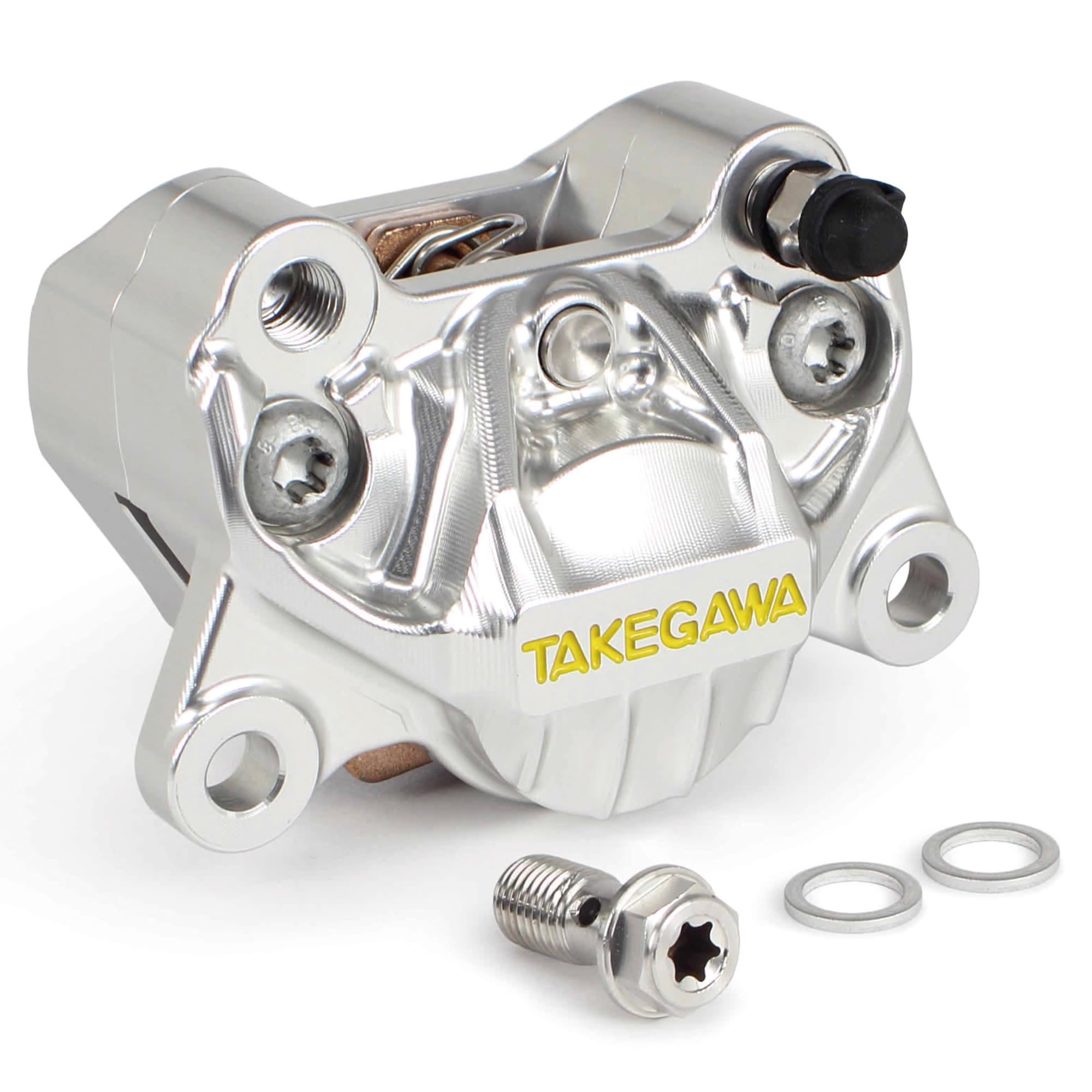 Special Parts Takegawa Aluminum Billet Caliper Universal (TAKEGAWA) 2-POT (Silver) -