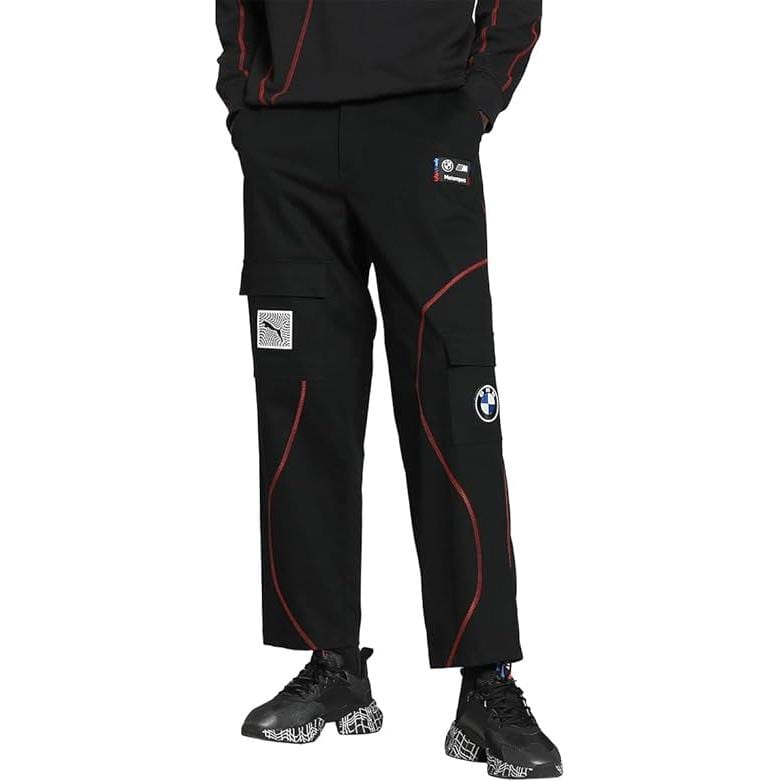 Puma X Bmw Motorsports Garage Logo-patch Trousers 621028-01