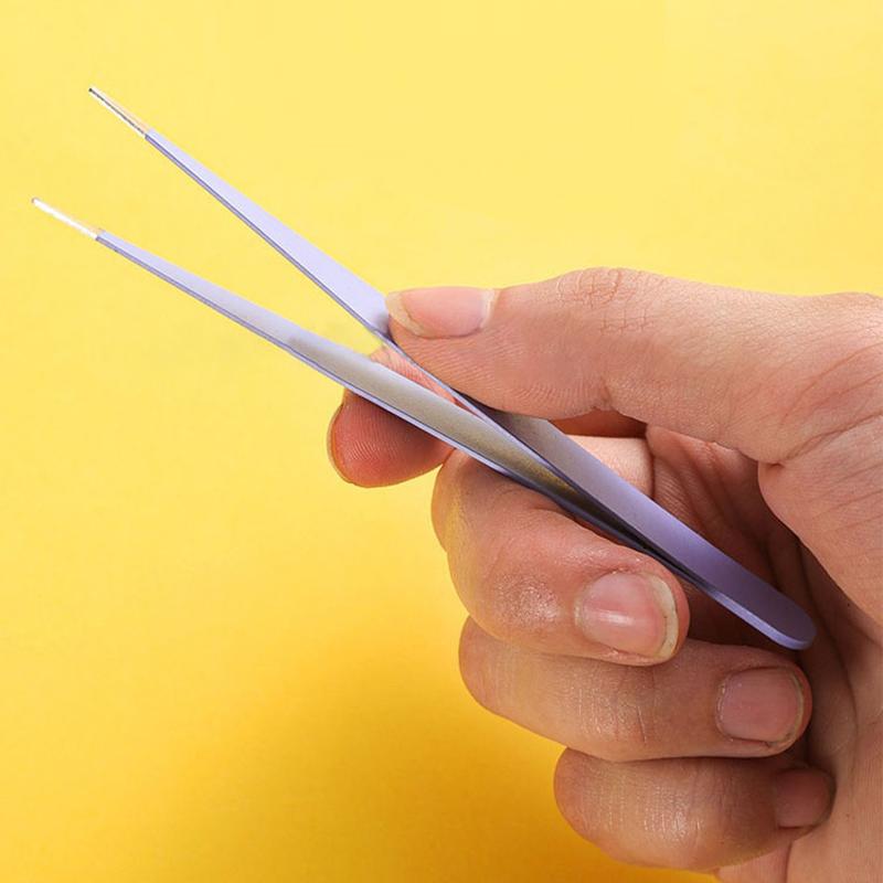 2Pcs/Set Anti-Static Elbow And Straight Stainless Steel Tweezers Cake Mold Sugarcraft Tool For Kitchen Bakeware Decoration