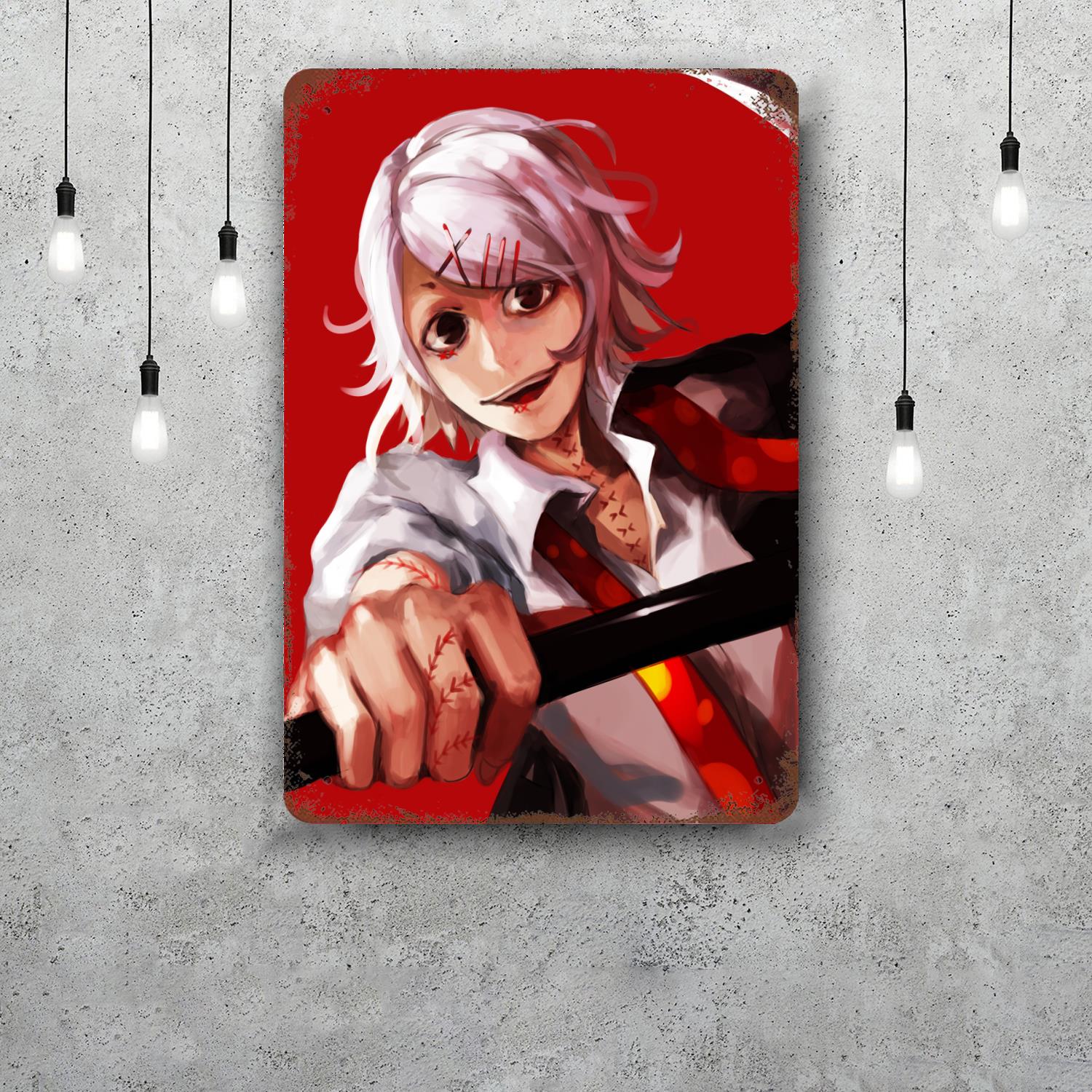 

juuzou suzuya Vintage Metal Tin Signs Posters Decor Retro Metal Plaque Wall Art Decor for Garage Bar 20x30cm（7.8x11.8inch）