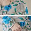 Lazy Wind Pleated High-waisted Thin Fashion Dress Literary Sweet Temperament Printing Ageing Casual Swing Dress Female