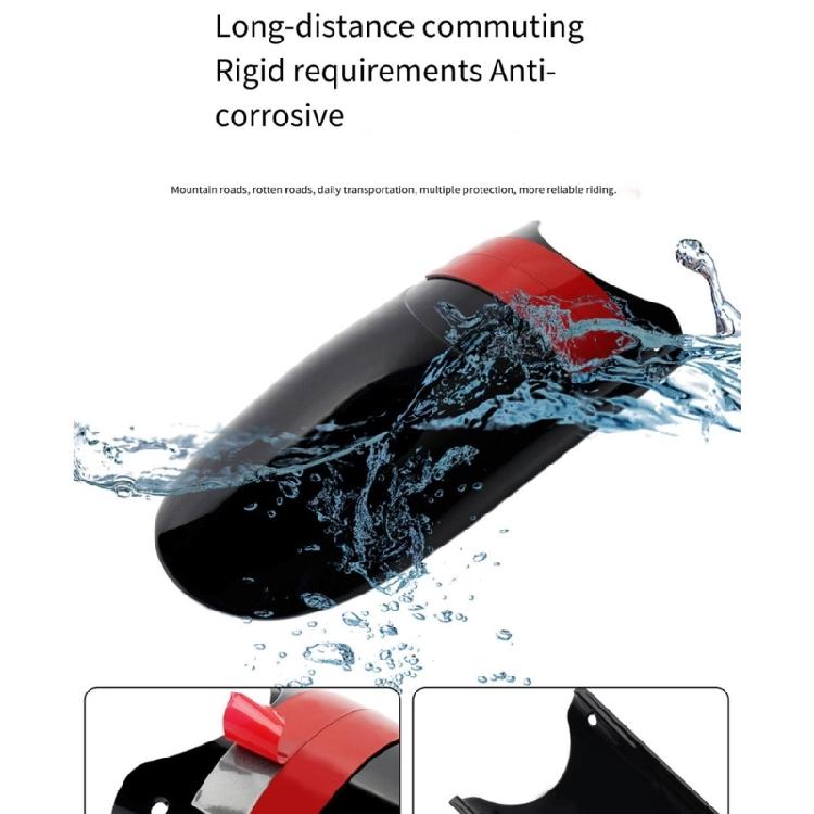 Daily Commute Front Mudguard Extender for XL883 XL1200 Motorcycles, Gloss Black ABS 30cm Cover Extension With Screw Mount and Adhesive Backing Fit