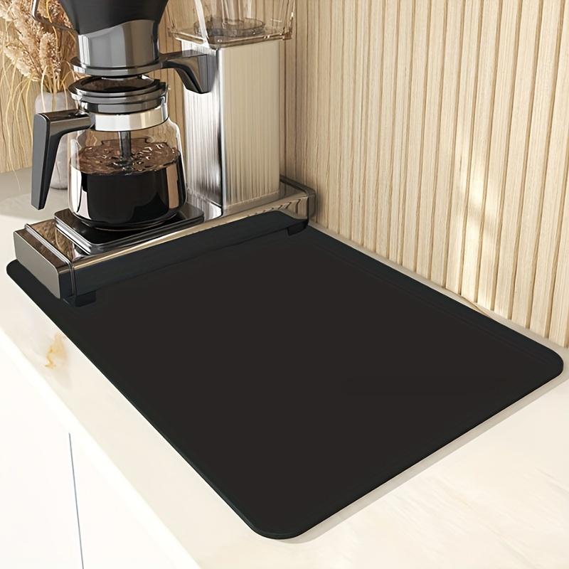 Solid Color Simple Placemat Kitchen Diatomite Dish Drainer Super Absorbent Coffee Rug Drain Pad Non-slip Bath Drying Dishes Mat