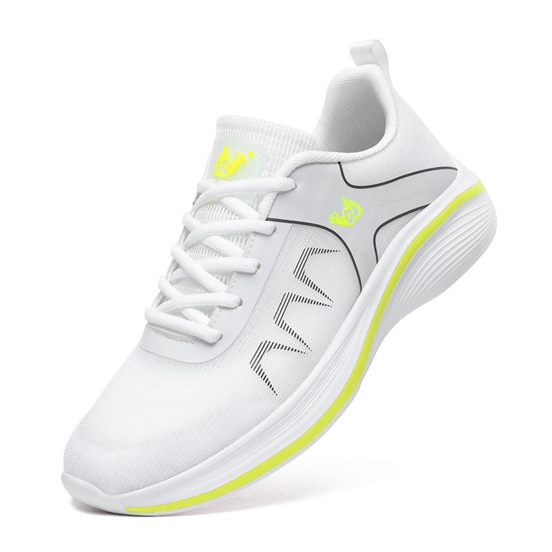 

Мужские кроссовки для бега, дышащие мужские спортивные кроссовки, удобная повседневная прогулочная обувь на шнуровке, спортивная тренировочная обувь 45 зелёный