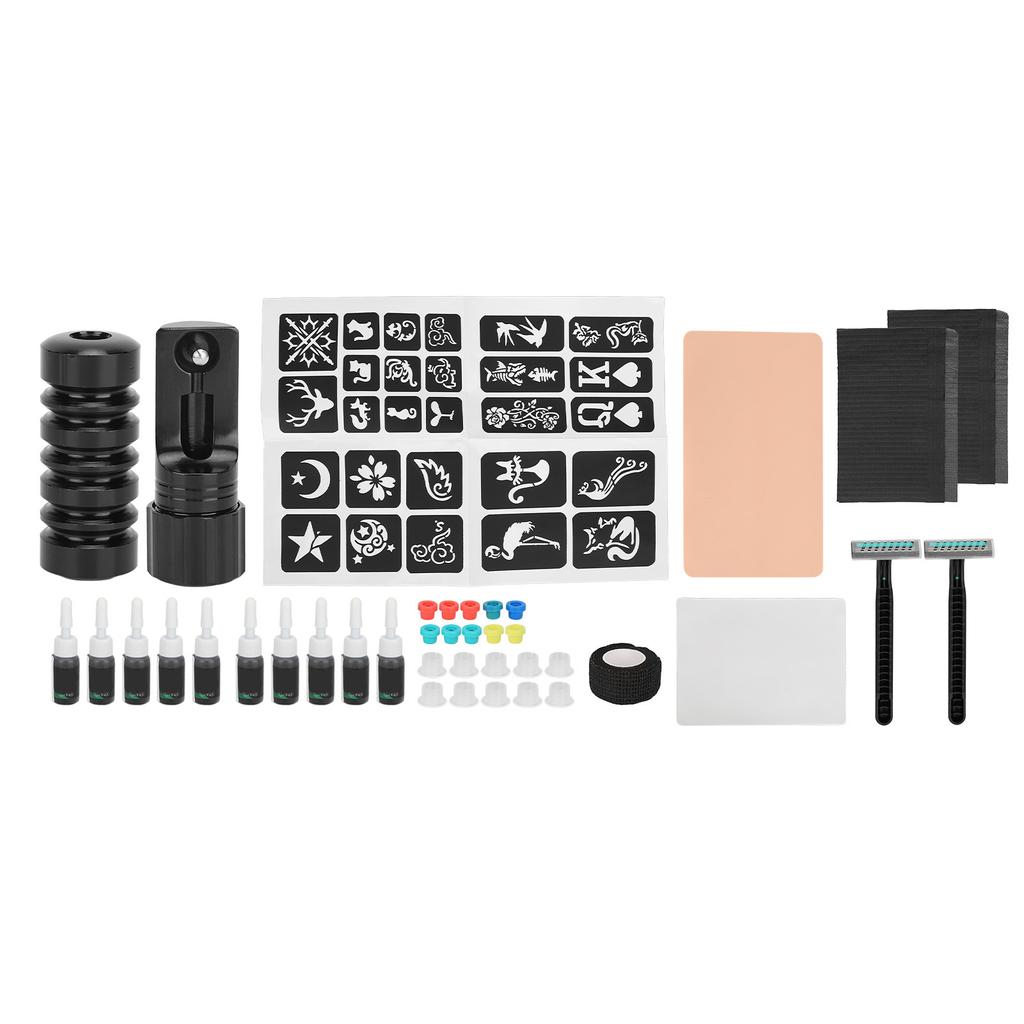 Tattoo Übungsset Manuell Professionell Komplettes Fähigkeitstraining 1.8oz Flüssiges Tattoo Werkzeugset