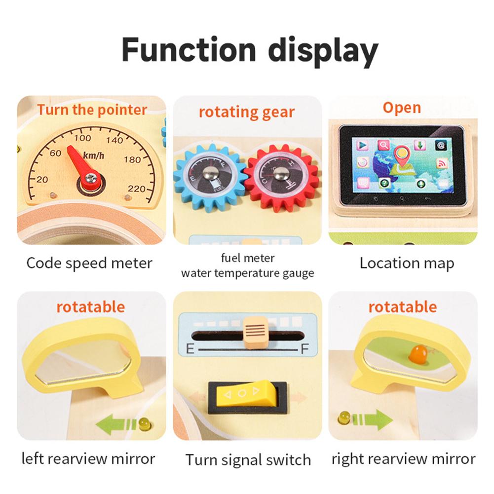Busy Board For Kids Simulated Circuit Toys With LED Light Switch Scientific Educational Wooden Toys Gifts For Boys Girls