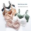 Wire-Free Pure Cotton Camisole with Chest Pad: Beautiful Back, Shockproof Fitness Yoga Bra