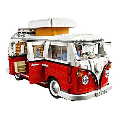 1354PCS VW Volkswagen T1 Camper Bricks Van Car Bluding Blocks High-techc Ideas Bus Compatible 10220 Toys for Kid  Birthday Gift