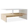 VidaXL Coffee Table Engineered Wood 90x59x42 Cm Oak and White 244856