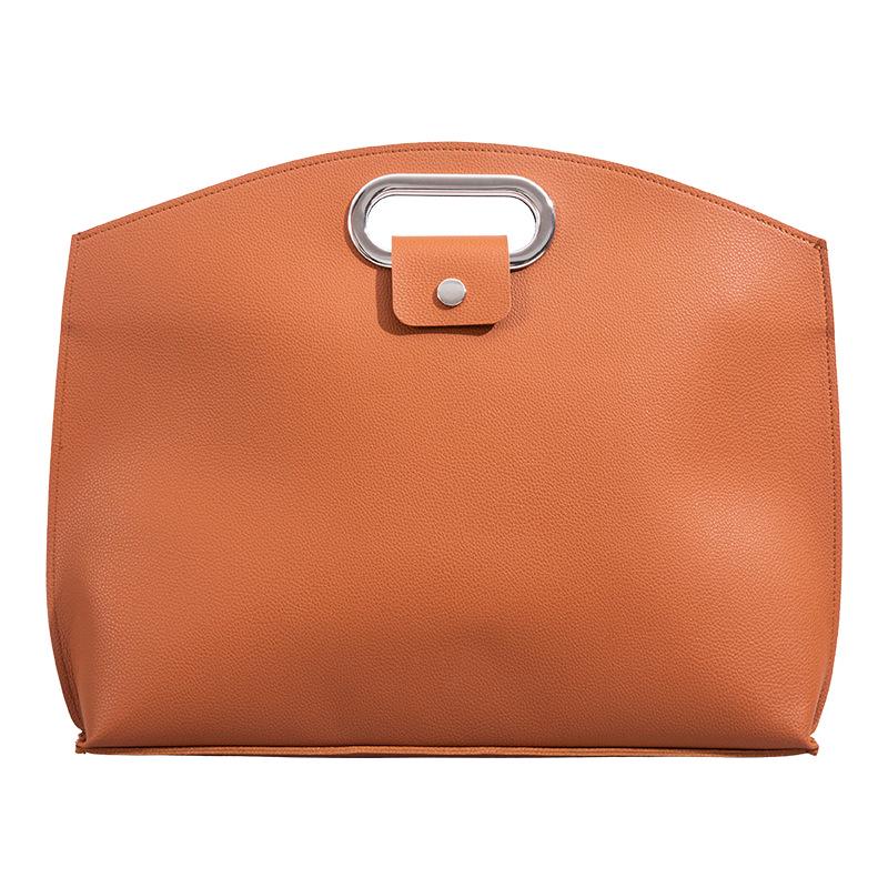 Premium Leather Handbag for 16" Tablet/Laptop, Business, Large Capacity, Document/File Storage