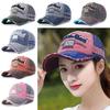 Bestickte Baseballkappen für Herren und Damen Retro Gewaschene Baumwolle Snapback Kappen Used Look Verblasste Kappe Outdoor Sport Visier Sonnenhut Unisex