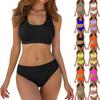 Women's Two-Piece Fashionable Sexy Bikini With Padded Cups And Underwire-Free Swimsuit