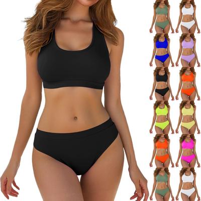 Women's Two-Piece Fashionable Sexy Bikini With Padded Cups And Underwire-Free Swimsuit