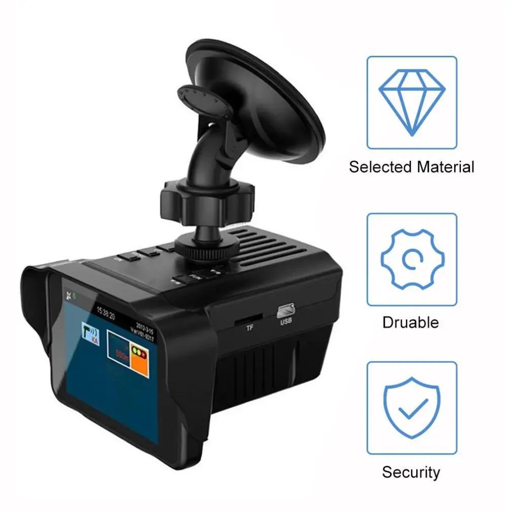 Kamera samochodowa 2 w 1 i detektor radaru, Wielofunkcyjne urządzenie do nagrywania w wysokiej rozdzielczości z przodu i z tyłu