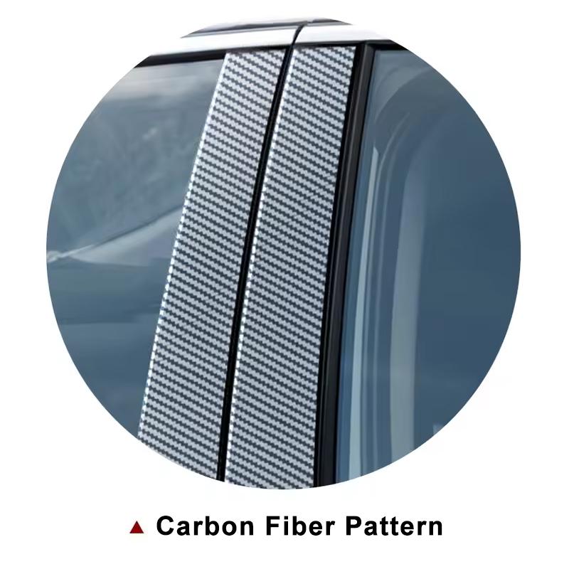 For Mazda 3 Axela BL GS GT 2006-2012 2007 2008 2009 Carbon Fiber Window Door Column Deal B C Pillar Post Cover Trim Sticker