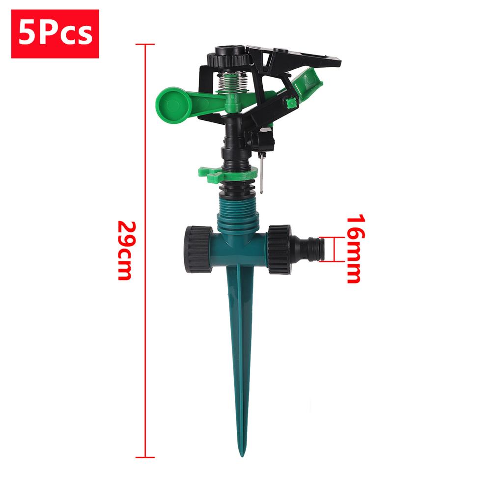 1/2" Male Thread Controllable Angle Rocker Nozzle With 3-Kinds Bracket Kits Garden Irrigation Landscaping Adjustable Sprinkler
