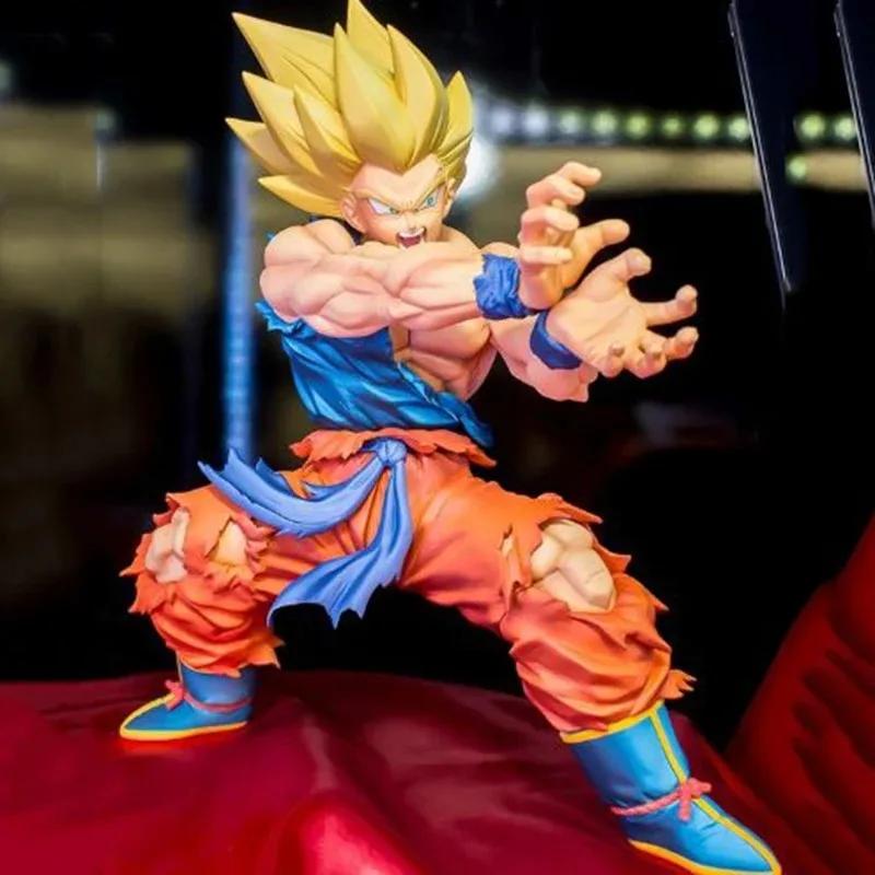 

Dragon Ball Z Kamehameha Son Goku Рисунок Супер Сайян Какаротто 16 СМ ПВХ Фигурки Модель Куклы Игрушки для Детей Подарки белый