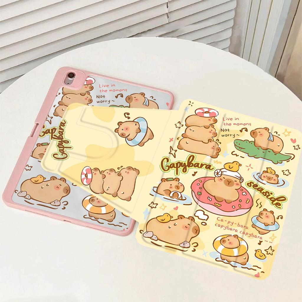 Capybara Smart Cover for IPad 10th Generation Case 2022 Air 5th 4th IPad Pro 11 2022 Ipad Mini6 8.3 2018 9.7 5/6th Air 2/3 10.5