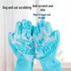 Thickened Silicone Pet Bathing Gloves: Anti-Scratch, Bite-Proof, Hair Removal for Dogs & Cats