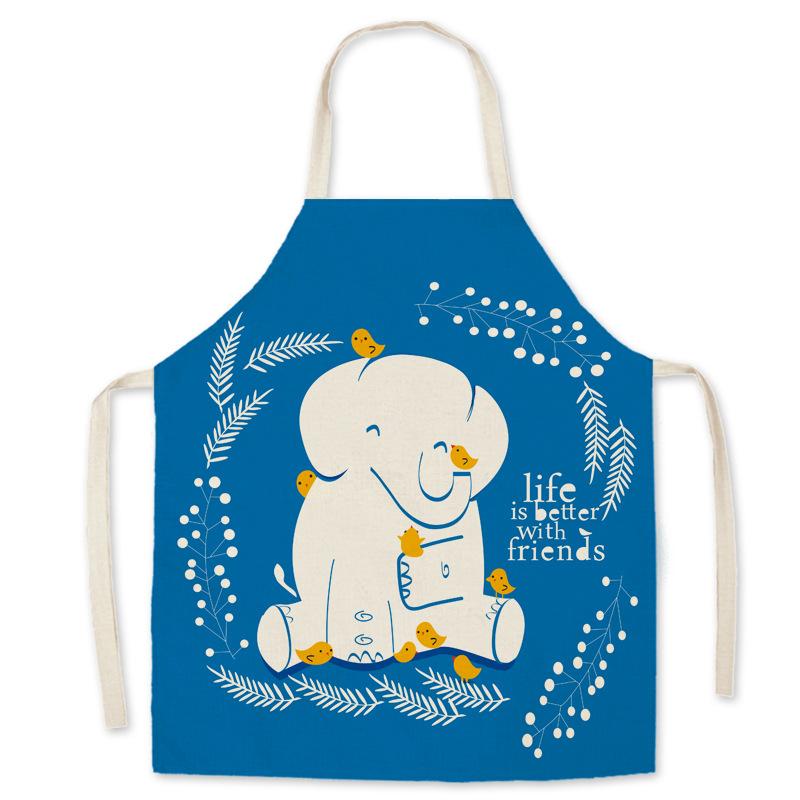 Kids Kitchen Apron Stain Resistant Kitchen Apron Linen Apron Ladies Kitchen Accessories Apron Men Ladies Coffee Gadgets