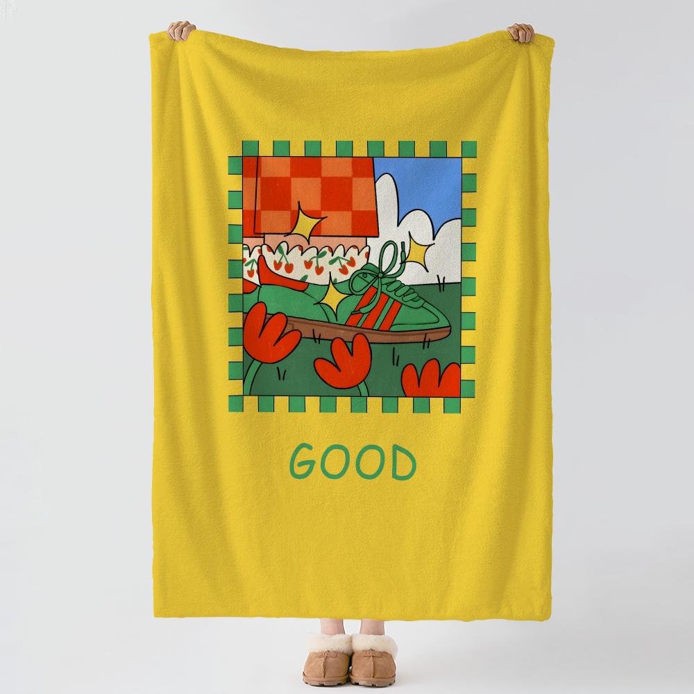 Artist M-Malen Pazos-s Throw Thick Comfort Flannel Quilt, Multi-scene Use Indoor Outdoor Daily Nap