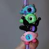 9Pcs Funny Resin Open Finger Ring Cartoon Little Monsters Eyeball Ring Unique Irregular Ring Fashion Jewelry Decoration