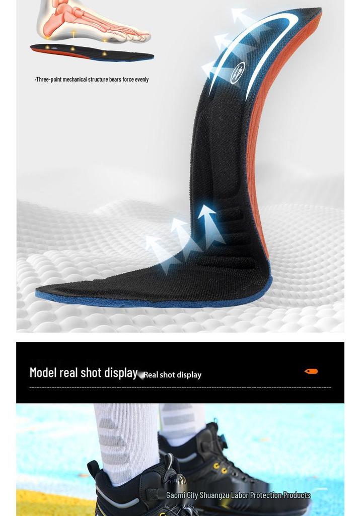 All-Season Steel Toe High-Top Safety Boots: Anti-Smash, Anti-Puncture, Comfort for Long Hours
