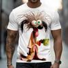 Men's Animal Horse T Shirt Short Sleeve T shirt 3D Print Crew Neck Shirt Funny Casual Daily Street Blue White Khaki Summer Spring Clothing