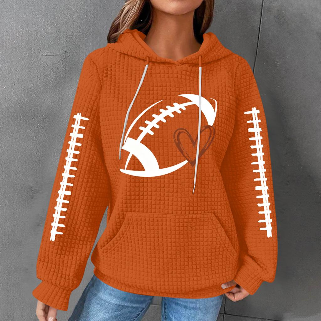Women's Casual Printed Long Sleeve Hoodie