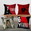 Retro S-Scarface Themed Pillowcase Toon Gift Cushion Cover Bedroom Home Sofa Chair Seat Decor Pillow Case