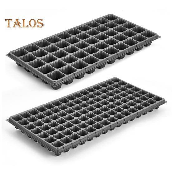 10 Pcs Nursery Pot Tray for Seedlings Thickened Seeds Starter Germination Shuttle Carrying Tray Round Nursery Planter Tray with Drainage Holes for