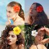 Flower Hair Clip for Women Girl,Vintage Boho HairPin Flower Accessories Nonslip Cute Hawaiian Hair Barrettes for Thin Thick Hair