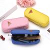 Stationery Storage Simple Wind Candy Color Large Capacity Multifunctional Pencil Bag Flip Pen Bag Stationery Box