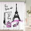 Romantic Pink 3D Shower Curtains Girls Bath Printing Bathroom Shower Curtain Waterproof Polyester Fabric Bath Curtain Decoration