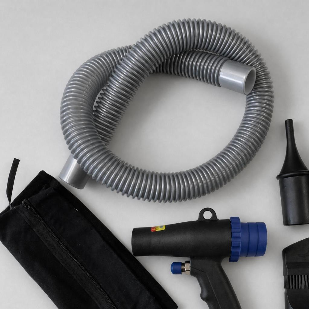 Air-Powered Blow-and-Vacuum Cleaning Lightweight for Mechanics, Detailers