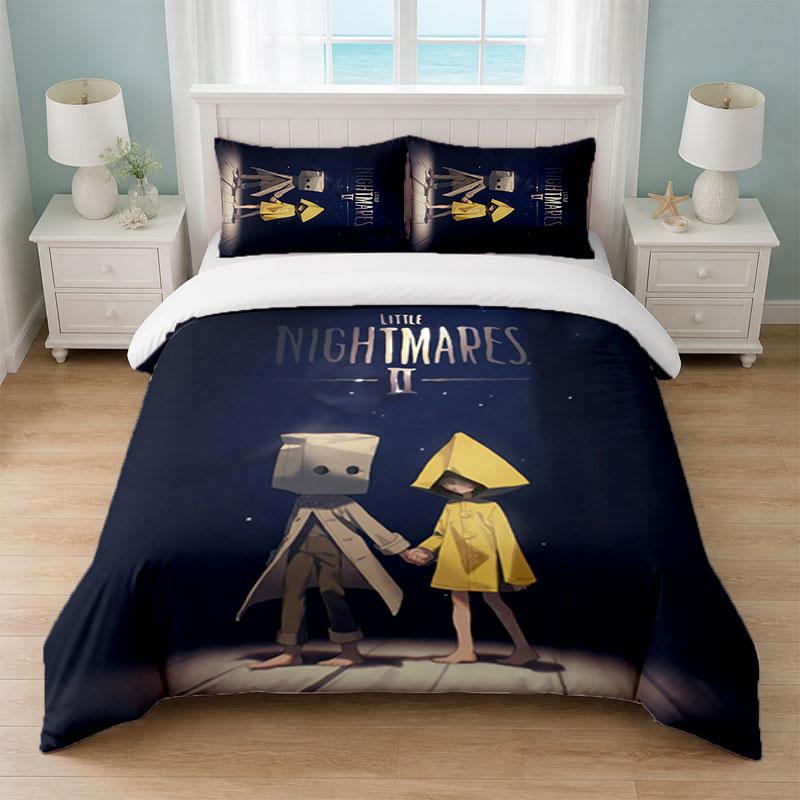 Little Nightmares Six Mono Bedroom 3Pcs Bedding Set Soft Bed Sheet Pillowcases Home Bedding Decoration
