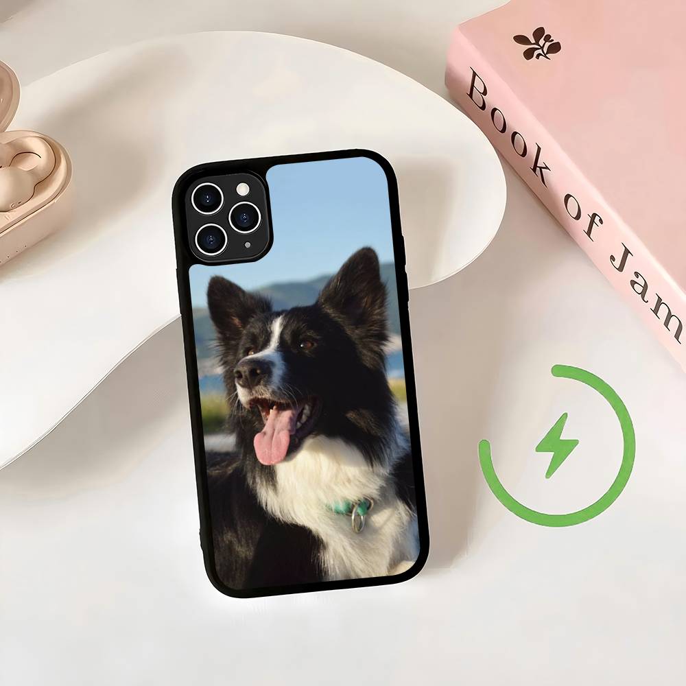 

Border Collie Dog Magnetic For Magsafe Wireless Charge Phone Case For iPhone 17 Air 16 15 Plus 14 13 12 11 Pro Max iPhone 11