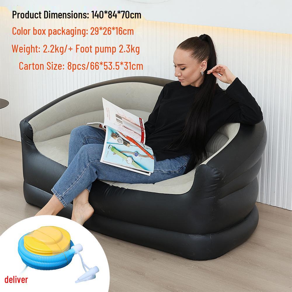 Double Automatic Inflatable Sofa for Indoor/Outdoor Use