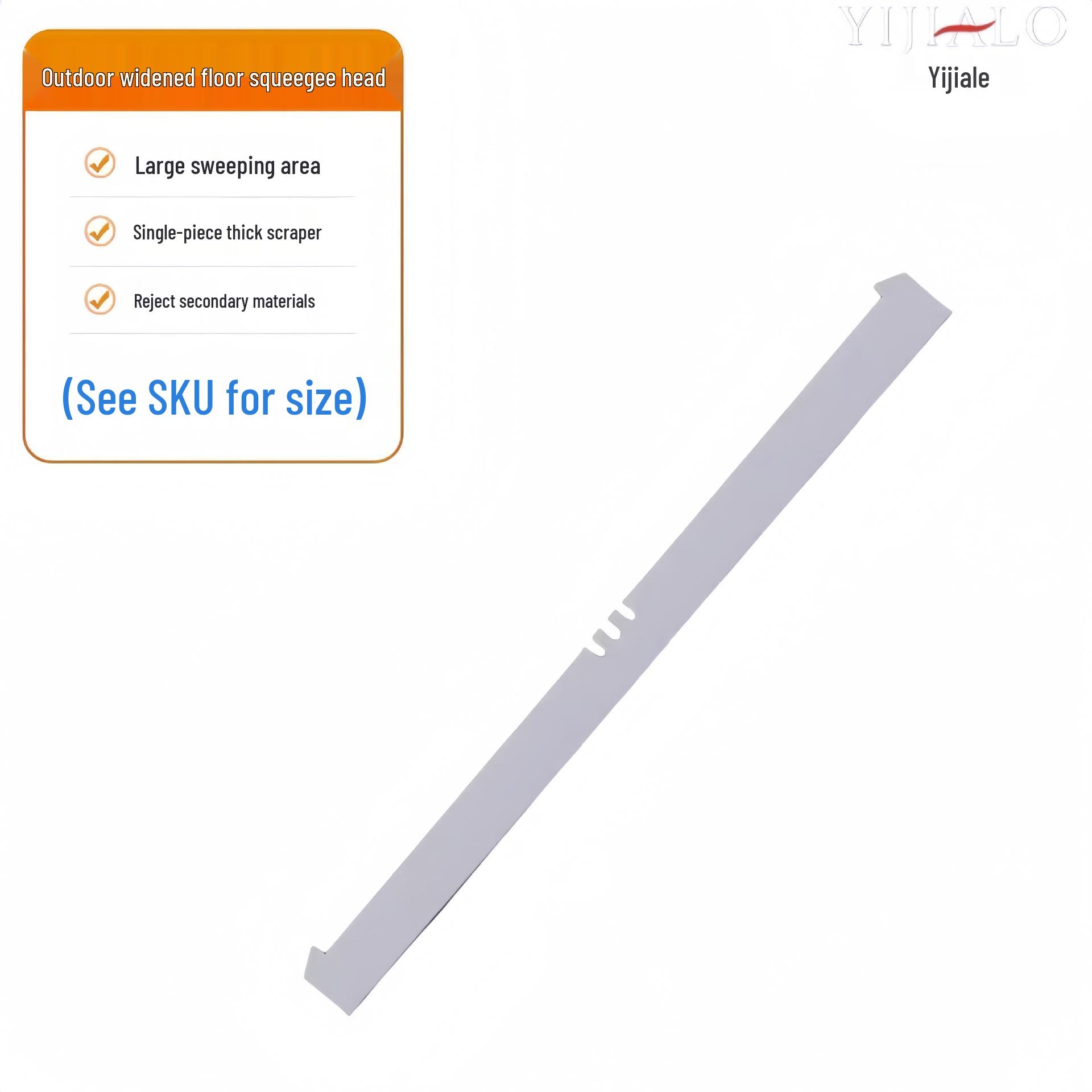 Yijiiale Stainless Steel & Silicone Floor Scraper Broom