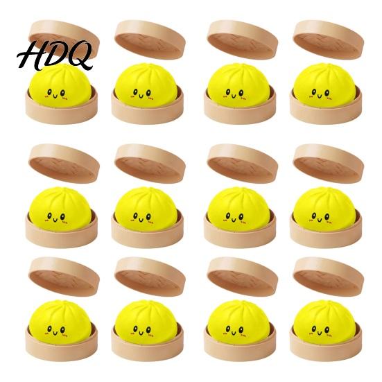 Rice Dumpling Stress Reliever Glow In the Dark Bun Squeeze Toy LED Light Up Relief Soft Skin-friendly Toy Fidget Sensory for Adults Kids Cute Desk