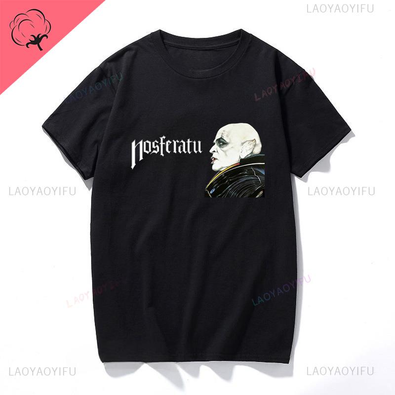 Nosferatu 1922 horror movie Vampire Man Dracula Halloween cool street wear trend fashion summer men women universal Tshirt