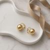 1 Pair Ball Dangle Earrings for Women, Metal Round Ball Drop Earrings, Sliver Gold Plated Jewelry Gifts