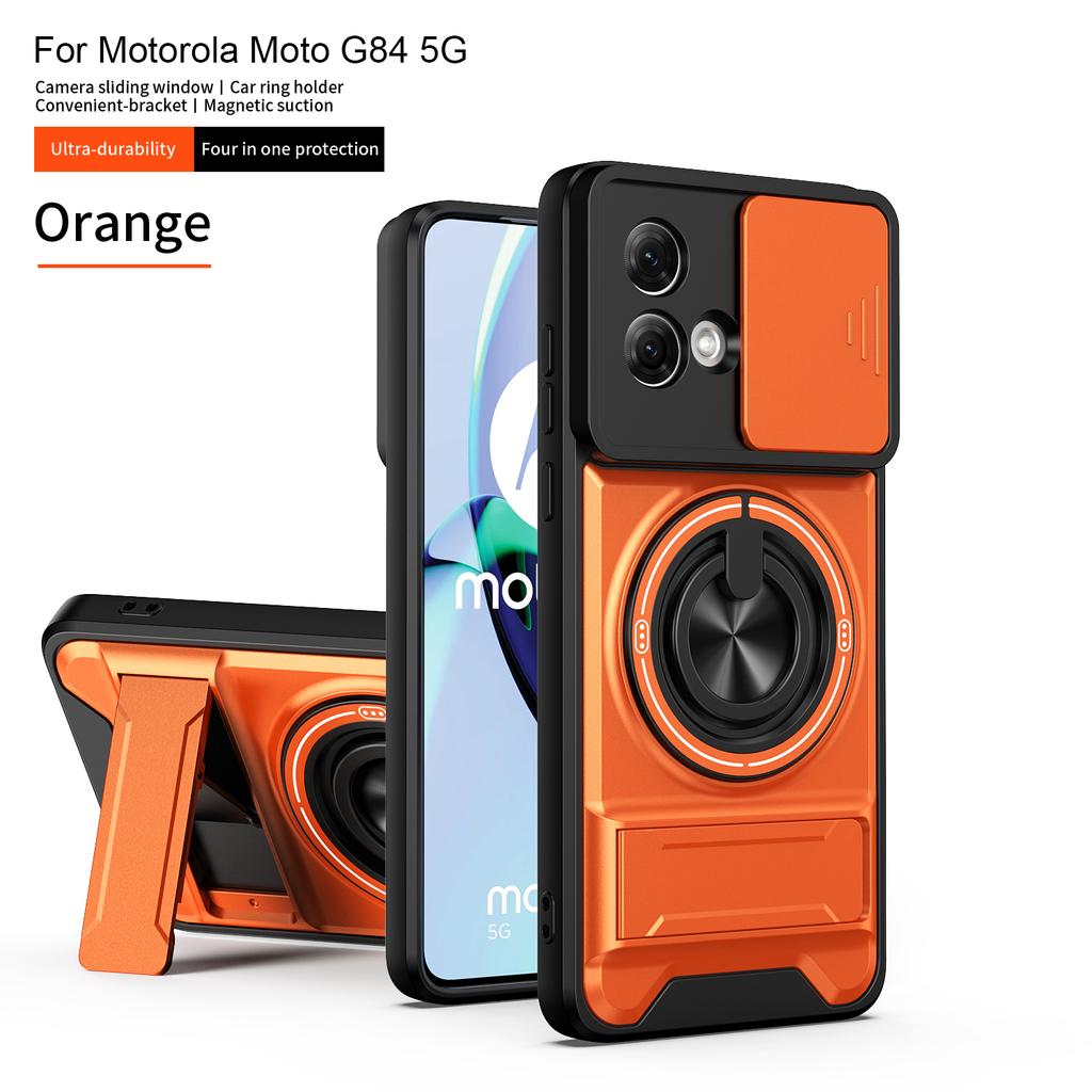 For Motorola G84 Case Moto G55 Cover Moto G56 G84 G55 Cases Magsafe Magnetic Fold Holder Military Armor Camera Protection Cover