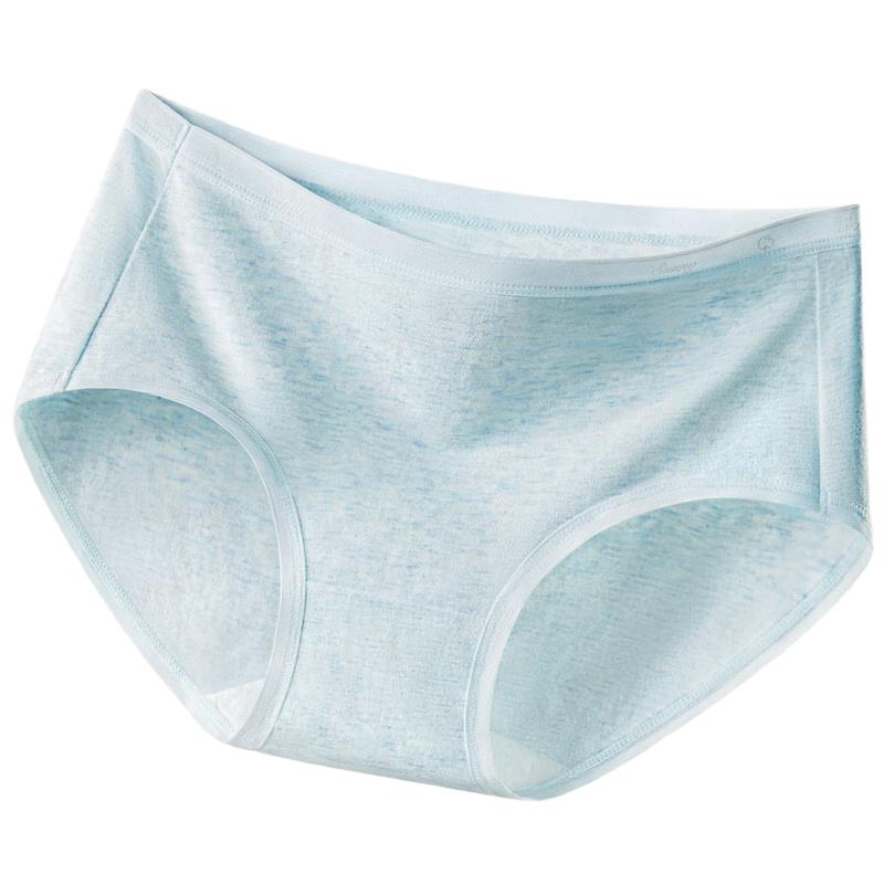 Women's Modal Cotton Seamless Mid-Waist Antibacterial Briefs
