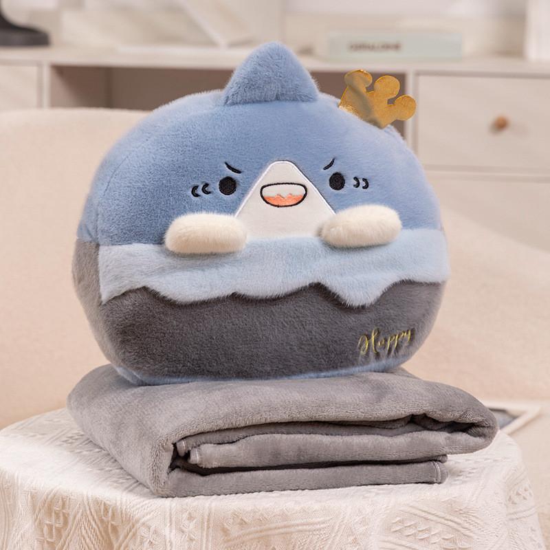 Plush Pillow Anime With Removable Blanket For Home Office Couch Gift Cushion