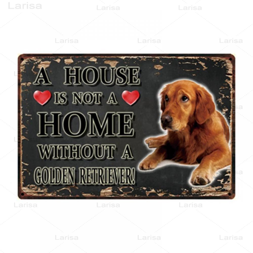 Pets Animal Dog Metal Poster Pitbull Bulldog Chihuahua Tin Sign Vintage Plate Home Decor Bar Pet Shop Wall Art Metal Painting