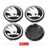 4pcs 55/65/56mm ABS Car Wheel Center Cap Hub Center Cap For Original Car Stickers For Skoda S Octavia Superb Kodiaq Karoq Scala usbn43