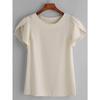 Summer Women Lotus Short Sleeve Blouse Tops Ladies Loose T Shirt Casual Top Tee